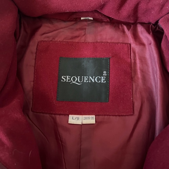 Long red Sequence jacket - Picture 2 of 3
